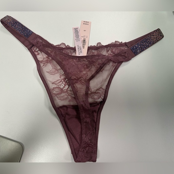 Victoria's Secret Lace Plum Panty - Picture 2 of 4